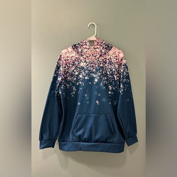 PREOWNED … Uniquely Colorful “Size: L” Pullover / Hooded Sweatshirt - Picture 1 of 3